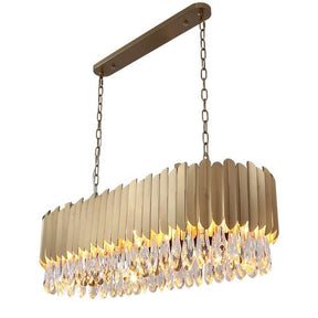 Alicante Tiered Linear Crystal Chandelier - detail 4