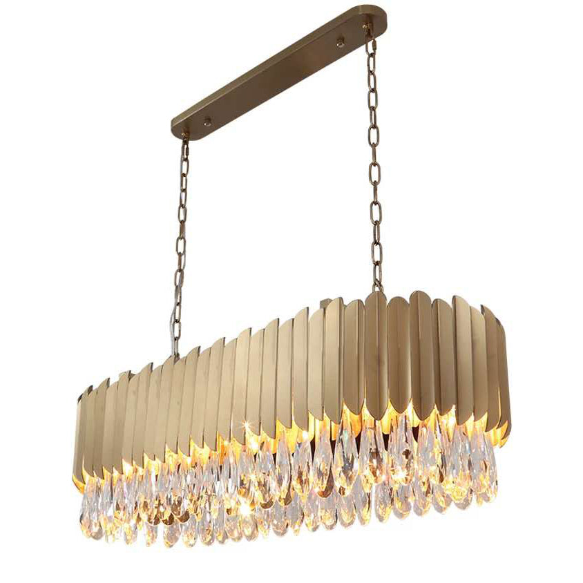 Alicante Tiered Linear Crystal Chandelier - detail 4