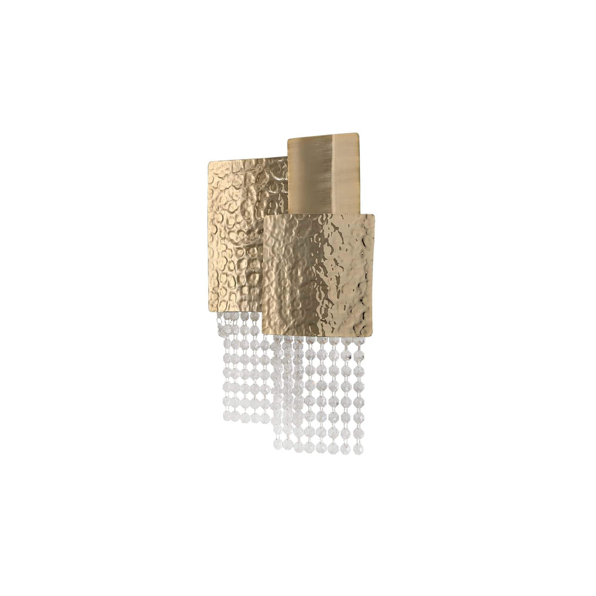 Anastagio Squares Brass Crystal Sconce - detail 2