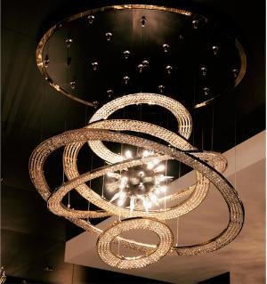 Aleron Crystal Ring Sputnik Chandelier - detail 2
