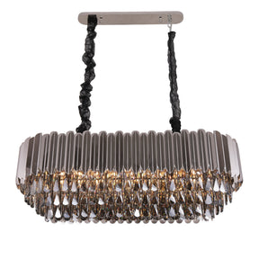 Alicante Tiered Linear Crystal Chandelier - detail 5
