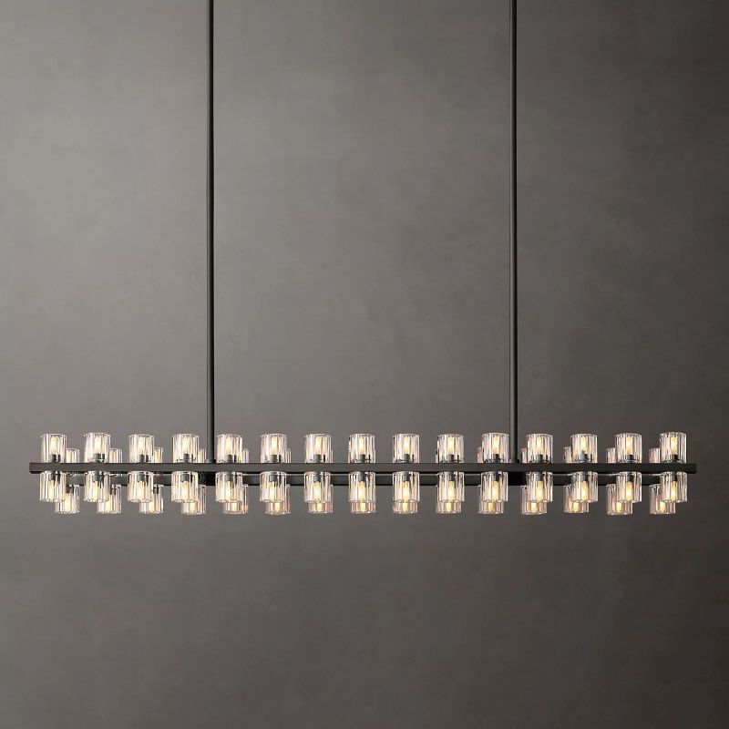 Aka Wine-glass Rectangular Chandelier 54" - detail 2