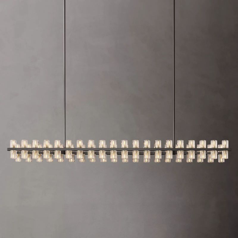 Aka Wine-glass Rectangular Chandelier 72" - detail 2