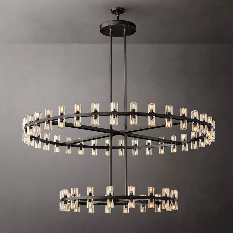 Aka Wine-glass Round 2-Tier Chandelier 60" - detail 2
