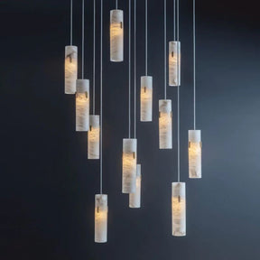 Alabaster Deco 12-Light Cluster Chandelier - detail 6