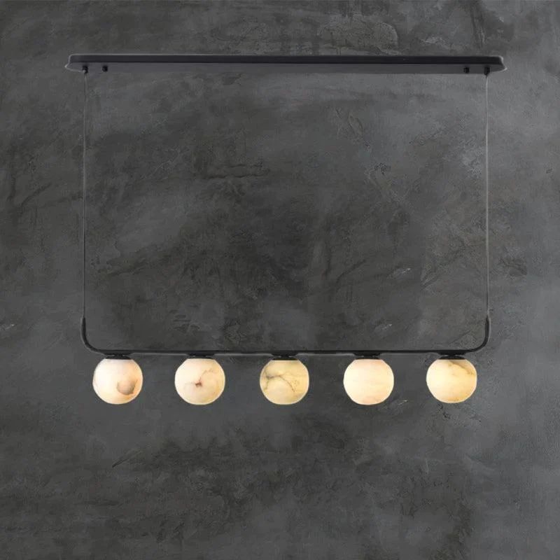 Alabaster Global Linear Pendant - detail 2
