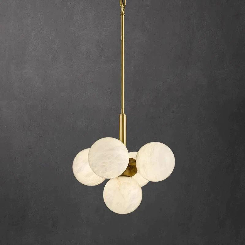 Alabaster Global Rod/Cord Pendant - detail 2