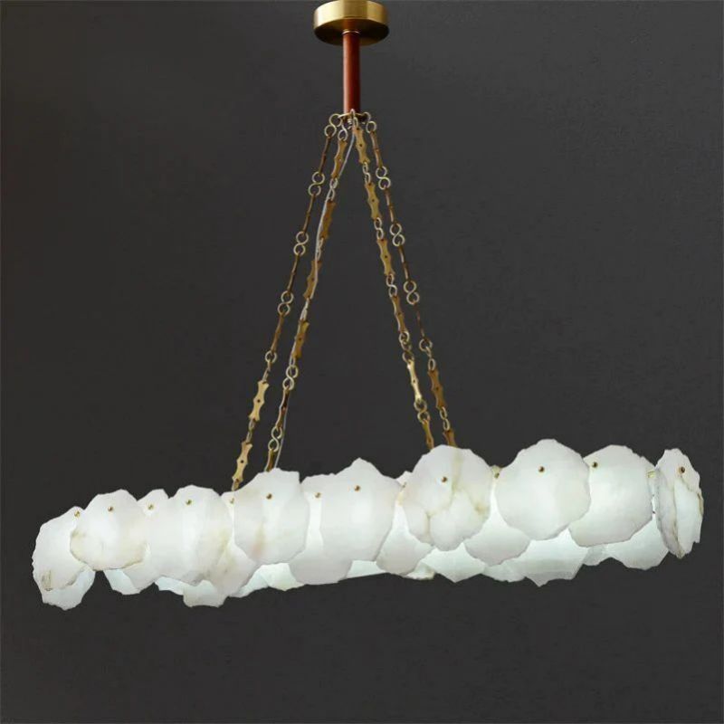 Alabaster Linear Chandelier (Chain) - detail 2