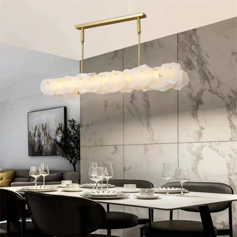 Alabaster Linear Chandelier (Rod) - detail 2