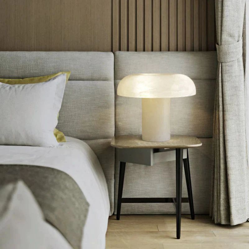 Alabaster Mushroom Table Lamp - detail 2