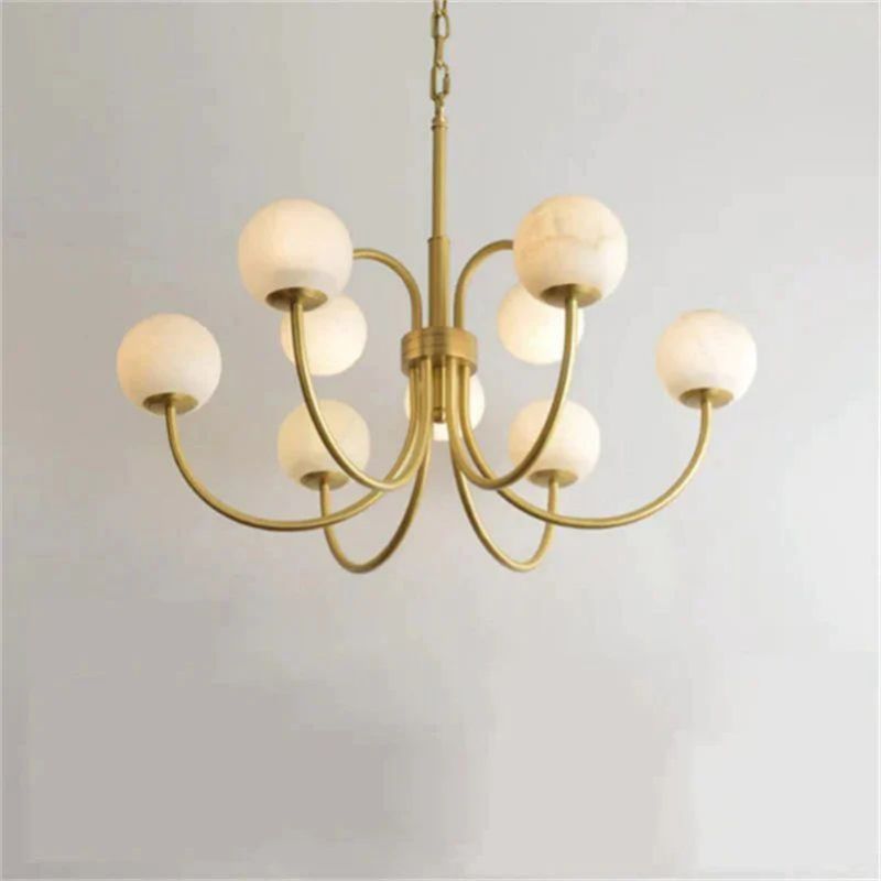 Alabaster Radial Chandelier - detail 2