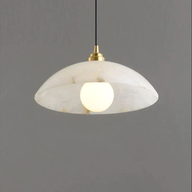 Alabaster Umbrella Pendant - detail 2