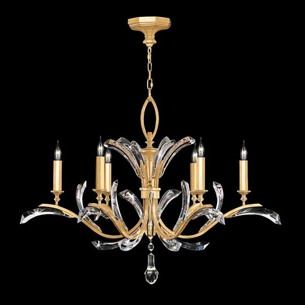 Alice Candle Round Chandelier 42" - product detail 2