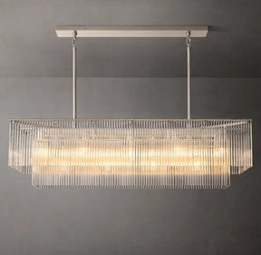 Amadeo Rectangular Glass Chandelier 54″ - detail 3