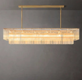 Amadeo Rectangular Glass Chandelier 72″