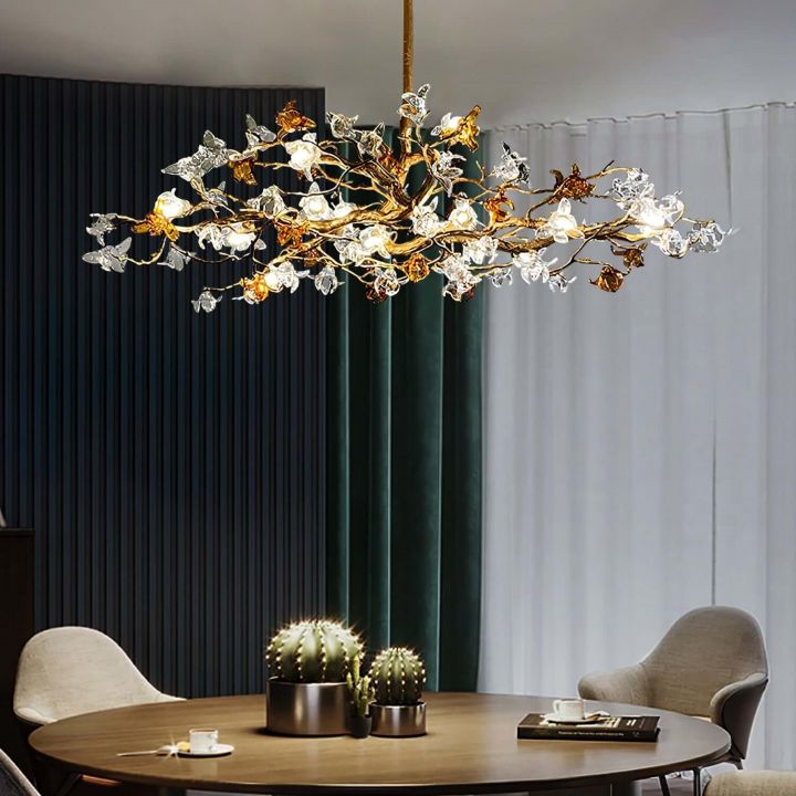 Aosta Brass Branch Chandelier - detail 2