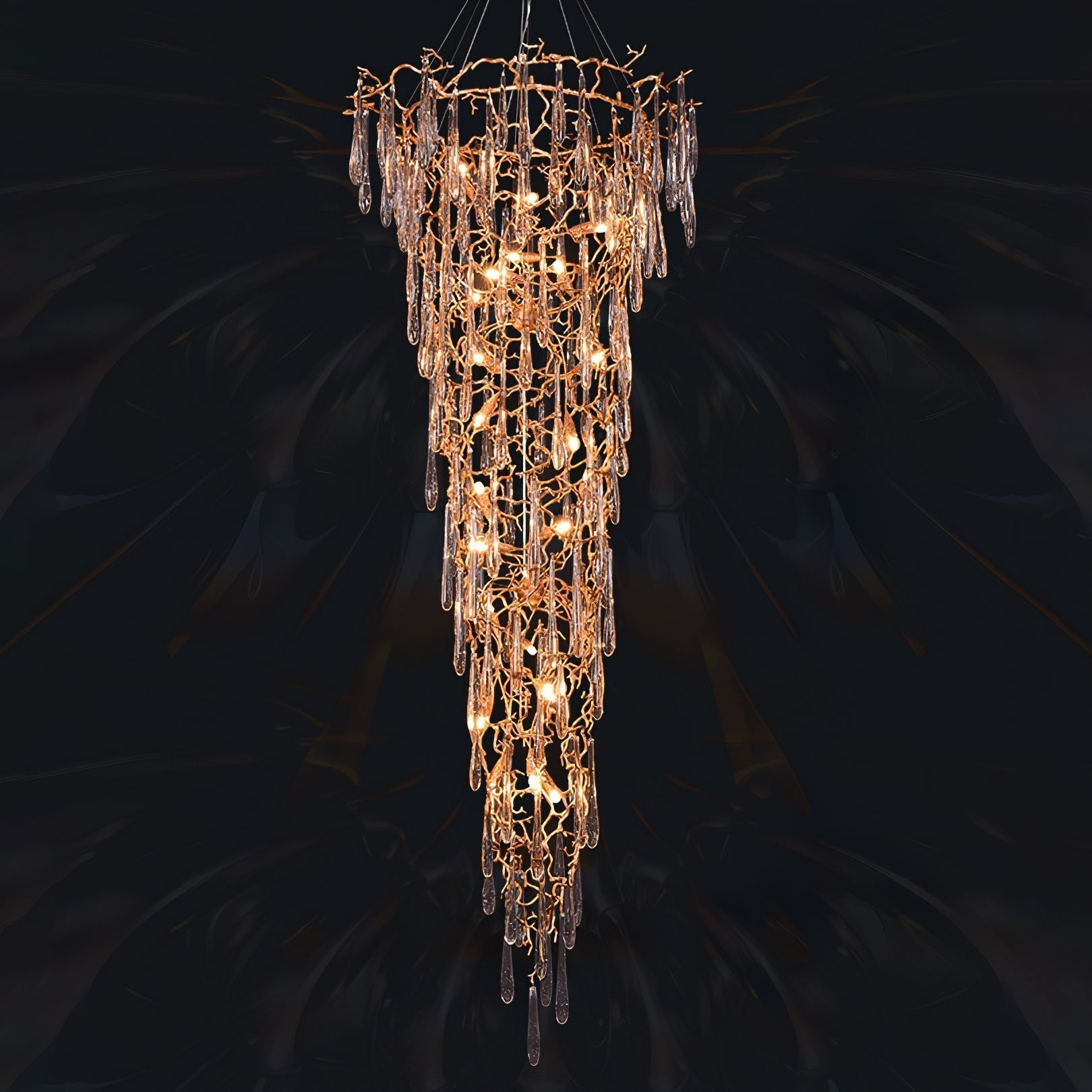 Aqua Parable Chandeliers - detail 9