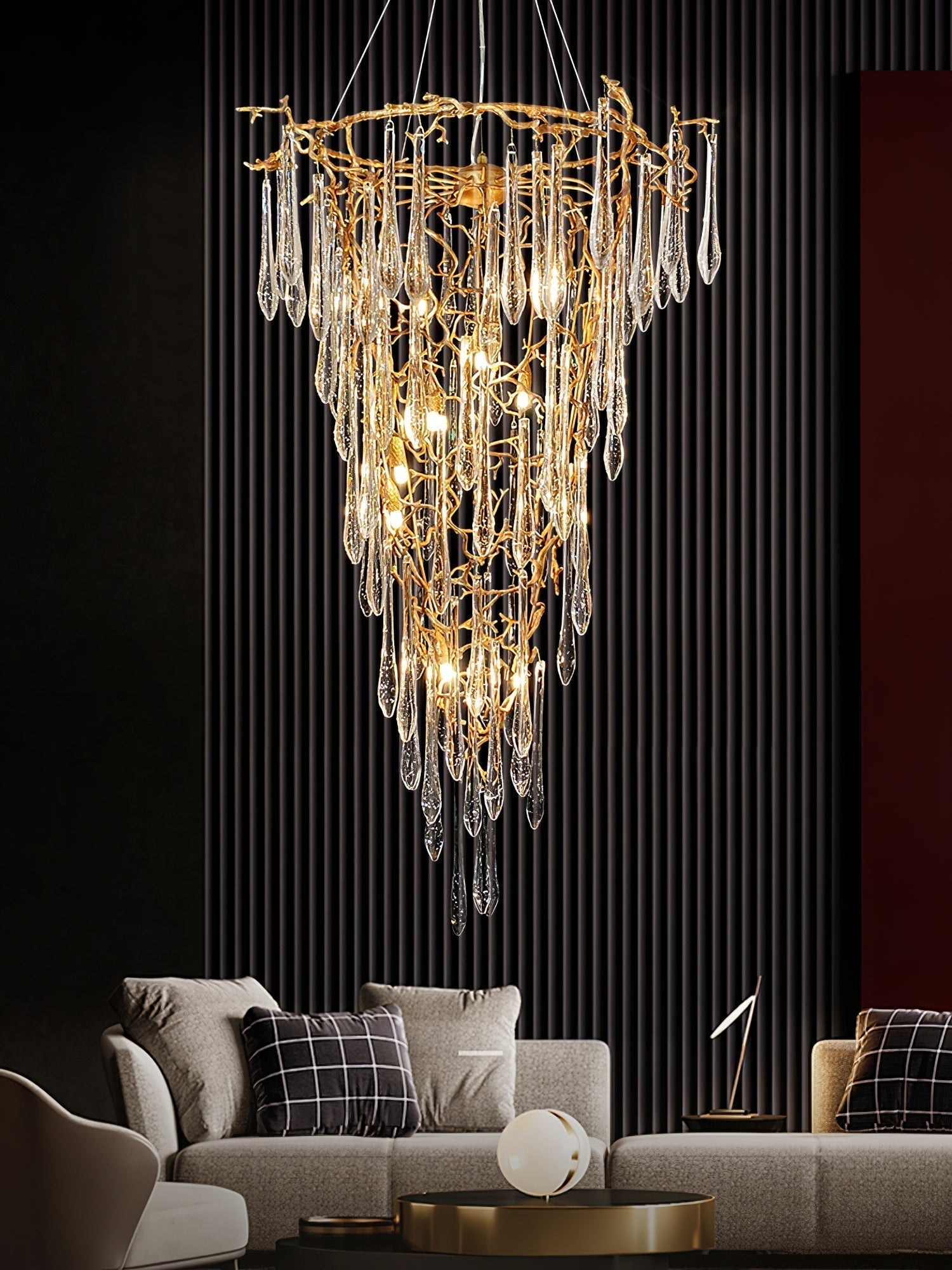 Aqua Parable Chandeliers - detail 3