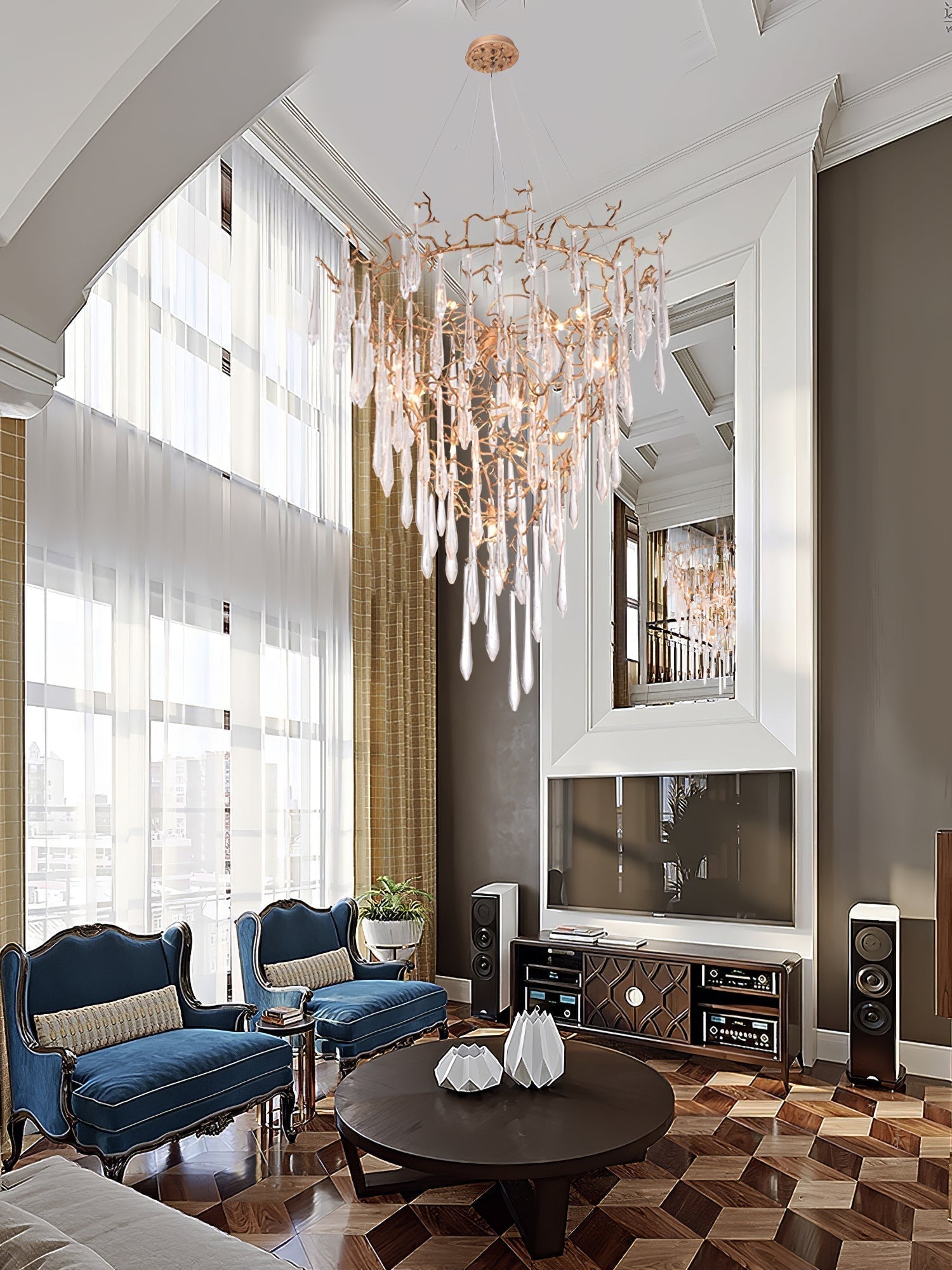 Aqua Parable Chandeliers - detail 14