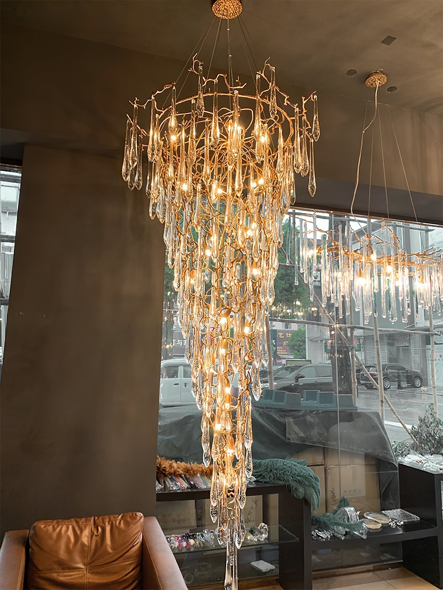 Aqua Parable Chandeliers - detail 7