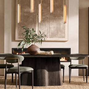 Audubom Alabaster Linear Chandelier 54" - detail 9