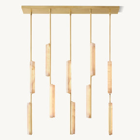 Audubom Alabaster Linear Chandelier 54" - detail 8