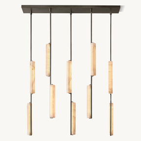 Audubom Alabaster Linear Chandelier 54" - detail 7
