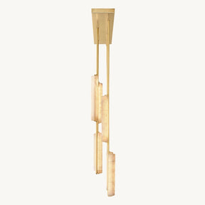 Audubom Alabaster Linear Chandelier 54" - detail 5