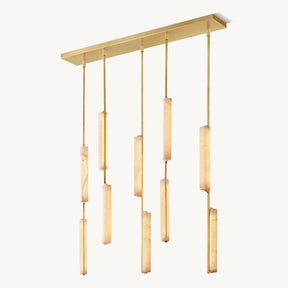 Audubom Alabaster Linear Chandelier 54" - detail 3