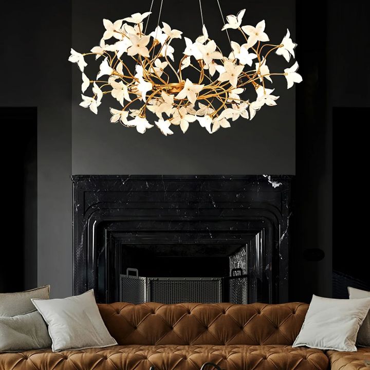 Begonia Branch Living Room Chandelier - detail 2