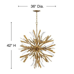 Bergamots Crystal Chandelier 36"D - detail 3