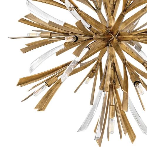 Bergamots Crystal Chandelier 36"D - detail 4