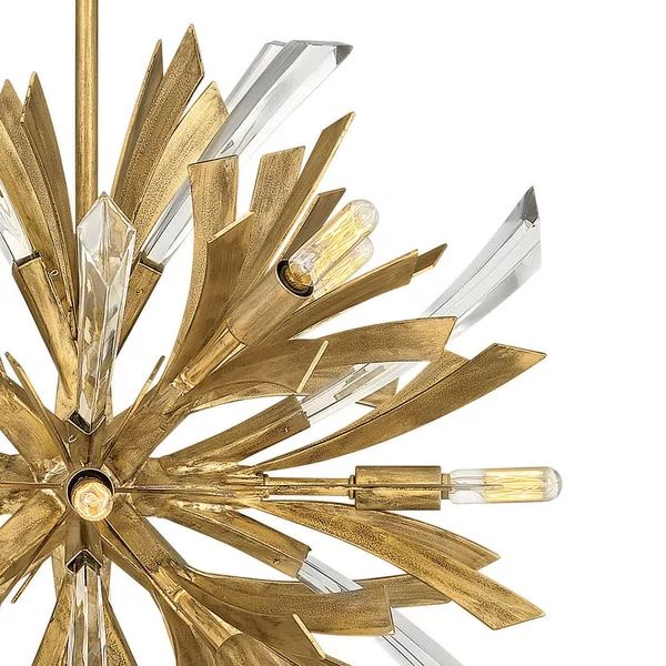 Bergamots Crystal Chandelier 22"D - detail 5
