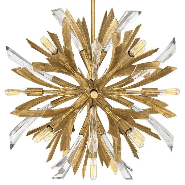 Bergamots Crystal Chandelier 22"D - detail 6