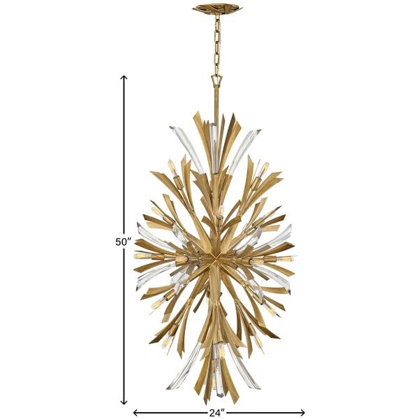 Bergamots 19 Lights Crystal Chandelier - detail 2