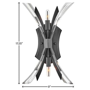 Bergamots 2 Lights Wall Sconce for Bedroom - product detail 2