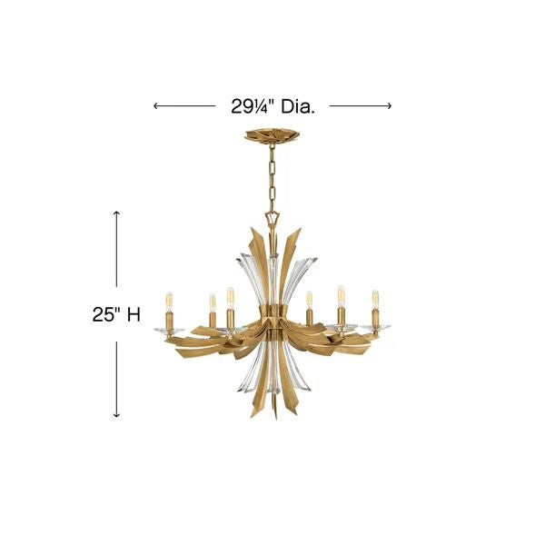 Bergamots 6 Lights Chandelier - detail 11
