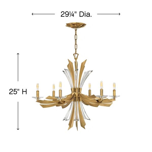 Bergamots 6 Lights Chandelier - detail 2