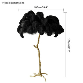 Homevator Feather Palm Tree Floor Lamp-HV7000