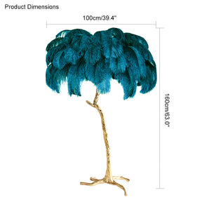 Homevator Feather Palm Tree Floor Lamp-HV7000