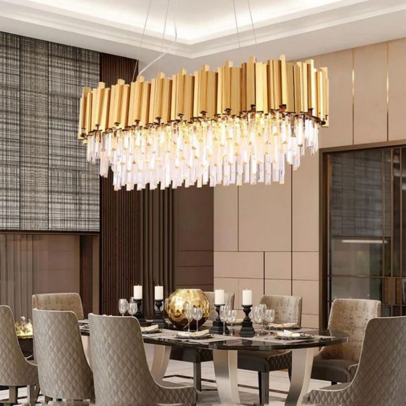 Bourbons Moore Crystal Oval Chandelier - product detail 2