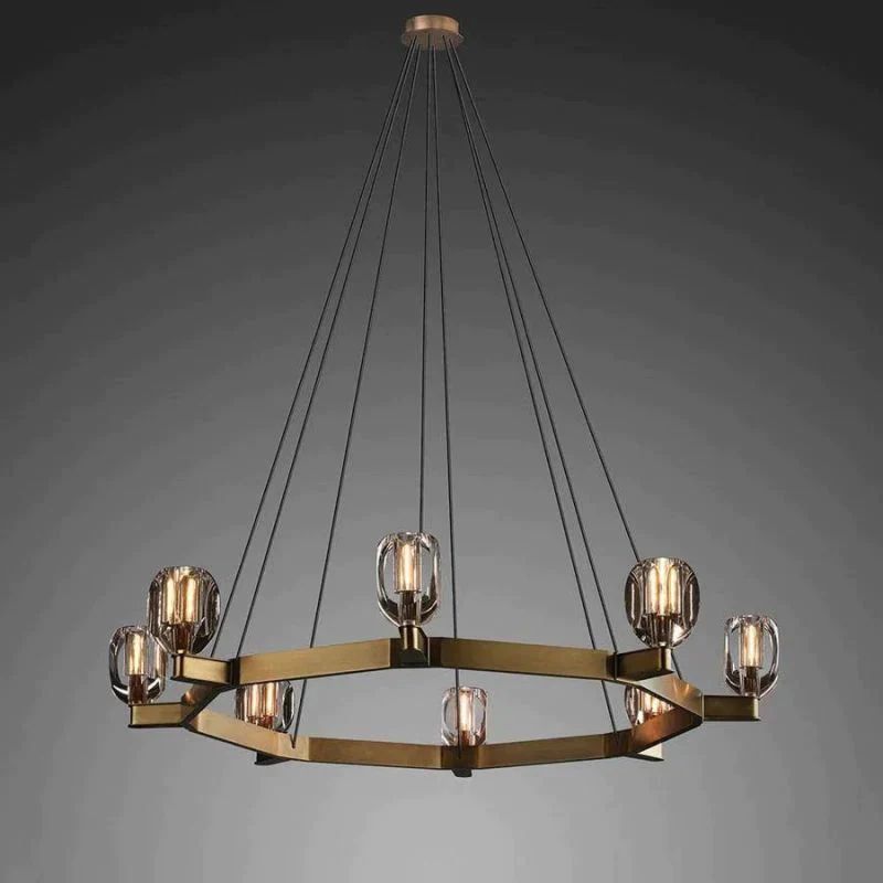Brenner Contemporary Circular Living Room Chandelier - detail 2
