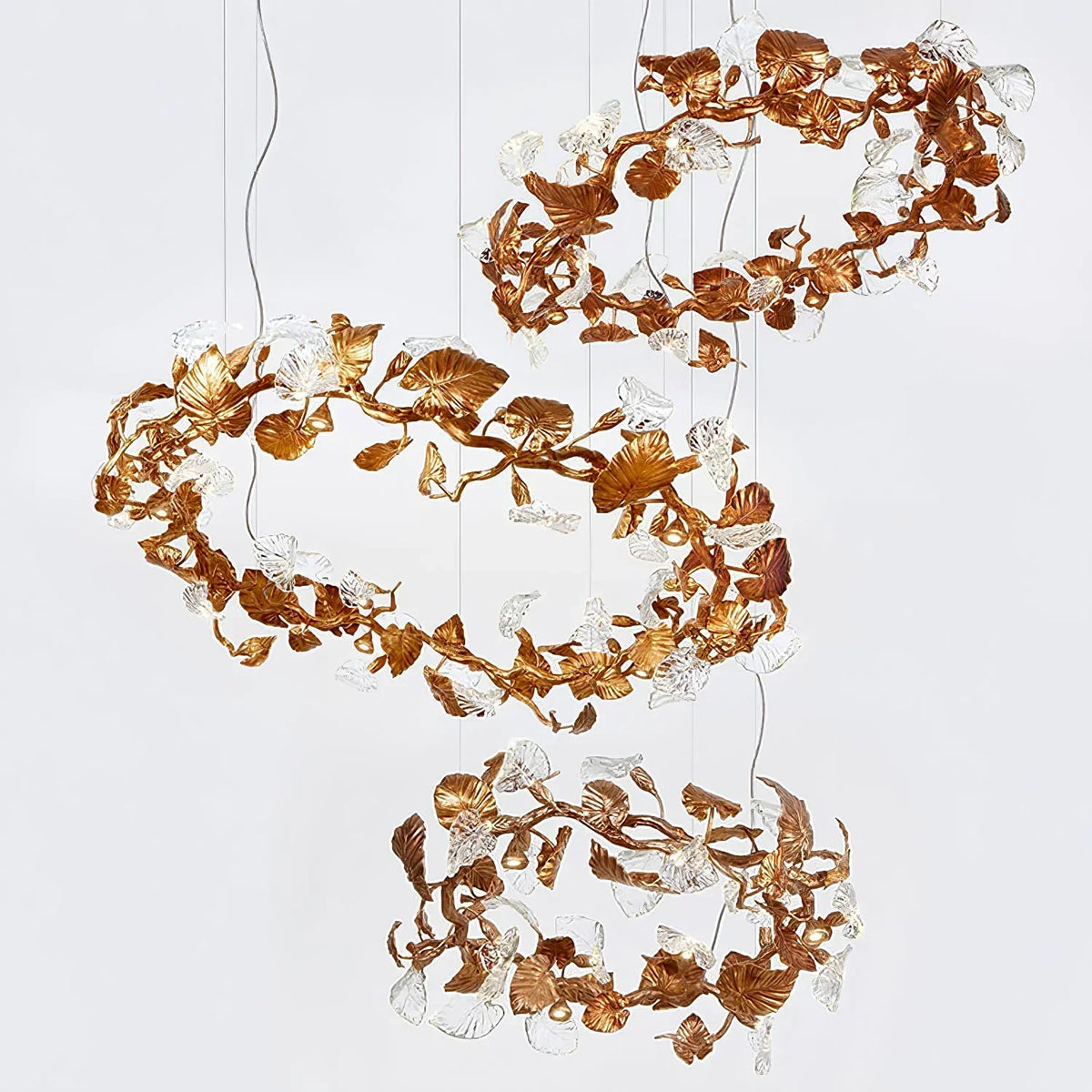 Calathea Modern Glass Chandelier - detail 2