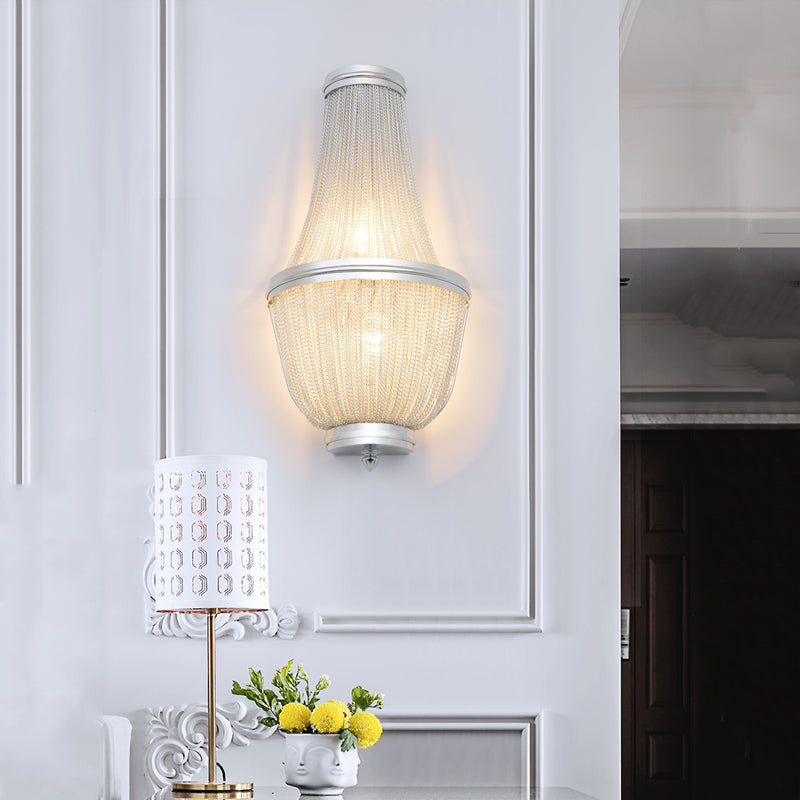 Aluminum Chain Wall Sconce for Living Room - detail 3