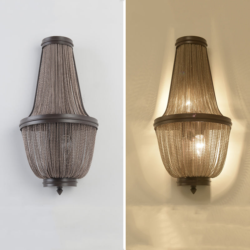 Aluminum Chain Wall Sconce for Living Room - detail 12