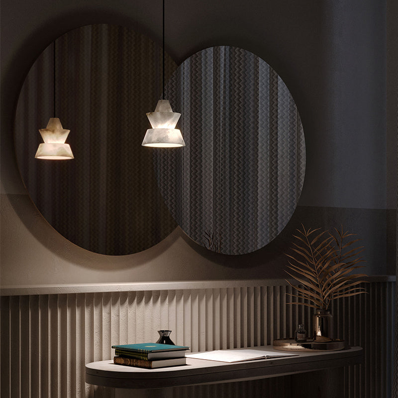 Carol Alabaster Dining Table Pendant Light - product detail 2