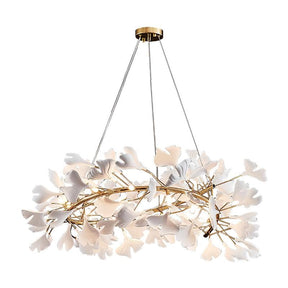Ceramic Ginkgo Round Chandelier - detail 6