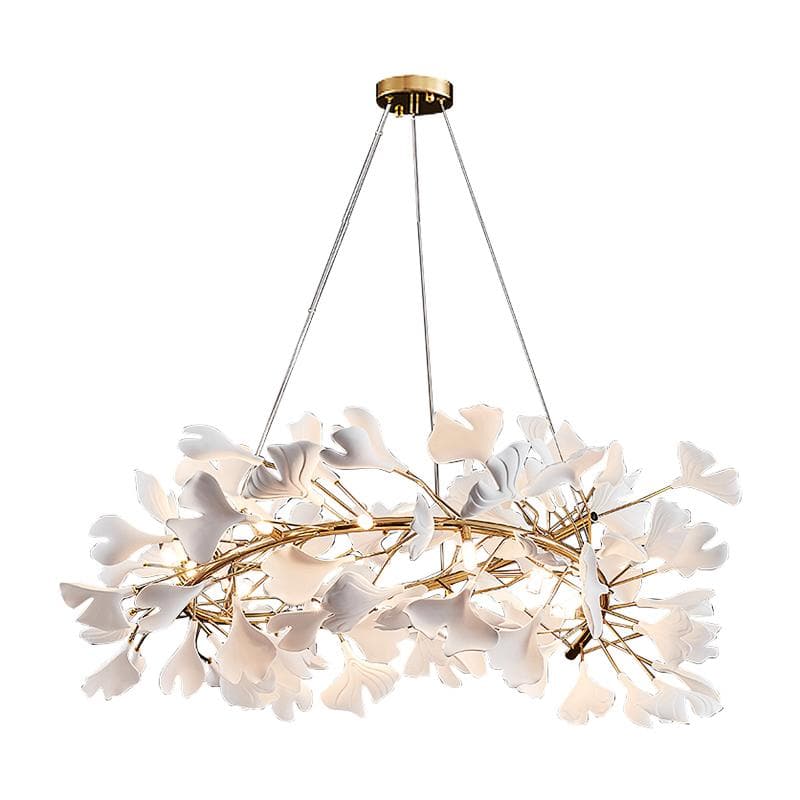 Ceramic Ginkgo Round Chandelier - detail 6