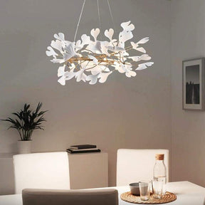 Ceramic Ginkgo Round Chandelier - detail 2
