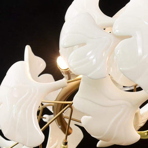Ceramic Ginkgo Petal Branches-Shaped Chandelier(Round) - product detail 6